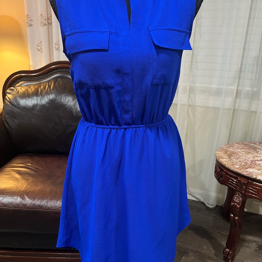 Elegant Blue Mini Dress